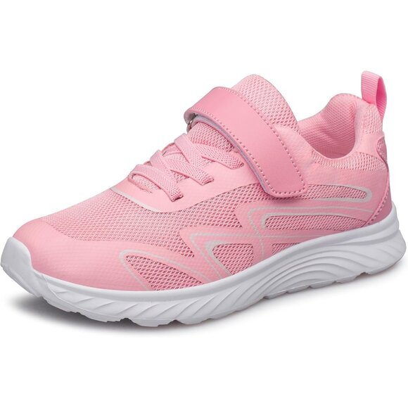 Kids Pink   Athletic Running School Shoes Sneakers for Little Kid/Big Kid - Picture 1 of 6
